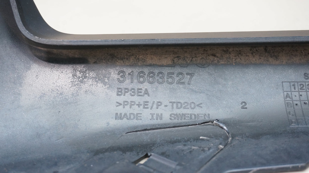 2016-2022 VOLVO XC90 FRONT LOWER BUMPER VALANCE PANEL 31663527 OEM