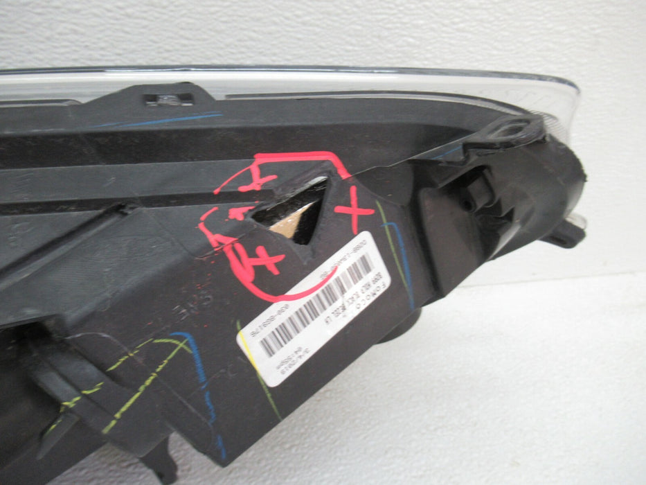2014 - 2018 FORD FIESTA FRONT LEFT DRIVER HEADLIGHT BLACK BEZEL HEADLAMP OEM