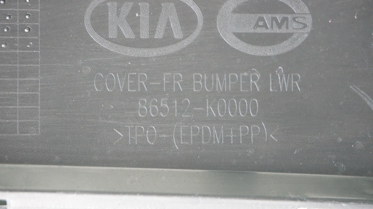 2020-2022 KIA SOUL FRONT BUMPER COVER VALANCE PANEL OEM 86512-K0000