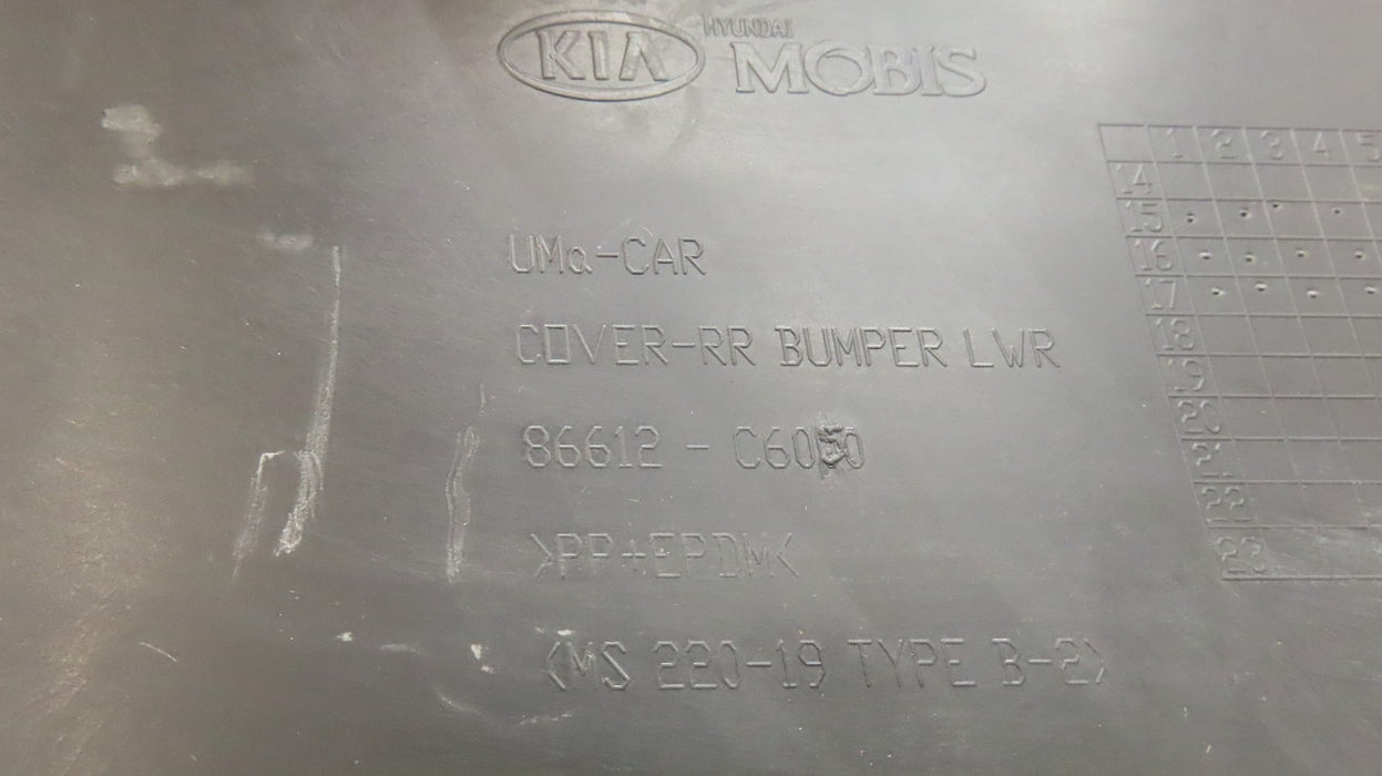 2016-2018 KIA SORENTO REAR LOWER BUMPER COVER VALANCE OEM 86612-C6050