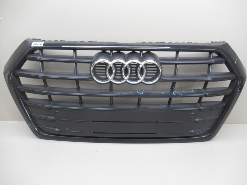 2018-2020 AUDI Q5 S-LINE FRONT RADIATOR GRILL GRILLE BLACK 80A853651C OEM