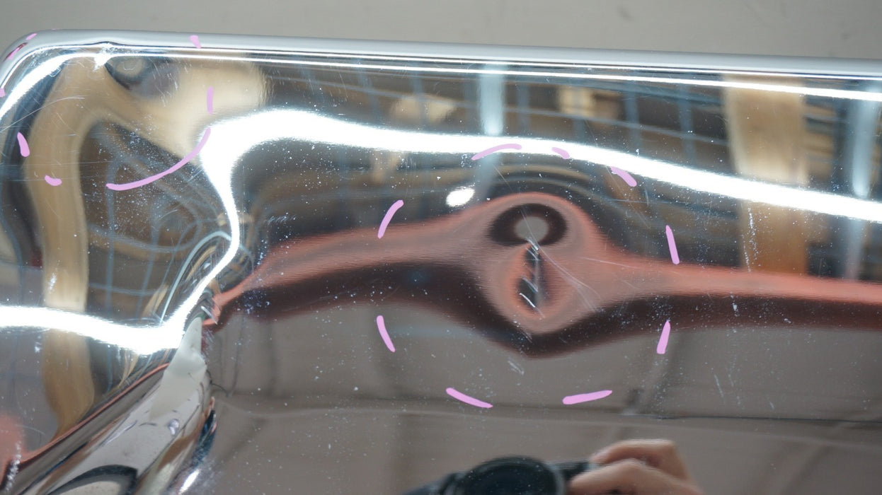 2019-2024 DODGE RAM 2500 3500 REAR CHROME METAL BUMEPR COVER 68576316AA OEM