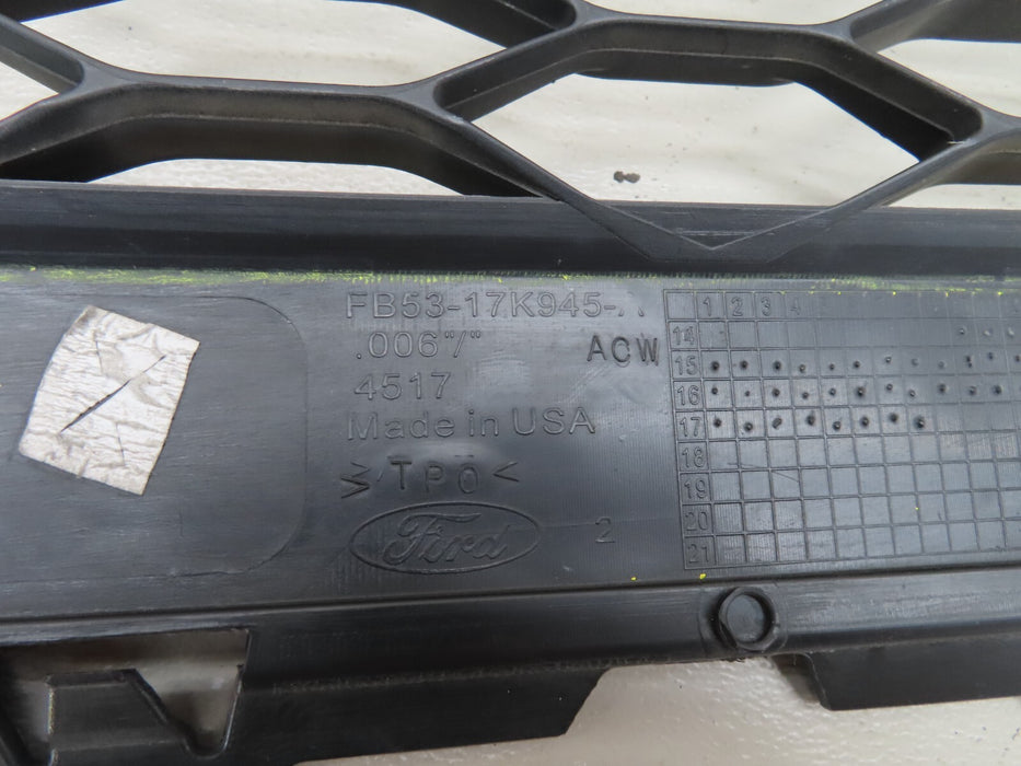 2016-2018 FORD EXPLORER FRONT BUMPER CENTER LOWER GRILLE GRILL BLACK OEM