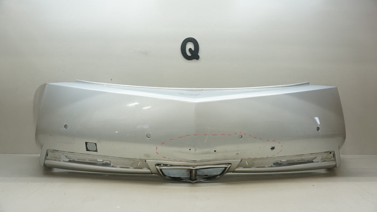 2012-2014 CADILLAC CTS REAR BUMPER COVER W/SENSOR HOLES OEM