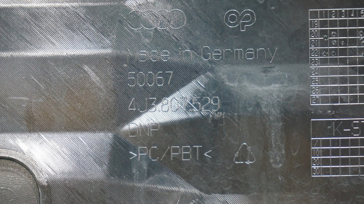 2022-2024 AUDI E-TRON GT FRONT BUMPER COVER 4J3807221 OEM