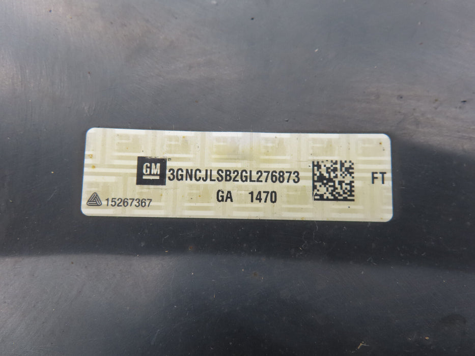 2013-2016 CHEVROLET TRAX REAR LOWER BUMPER COVER OEM