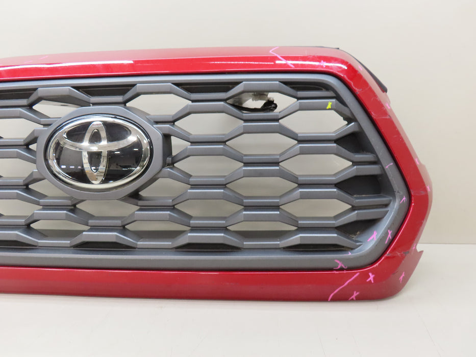 2016-2022 TOYOTA TACOMA FRONT UPPER MAIN GRILLE W/EMBLEM OEM 53113-04040