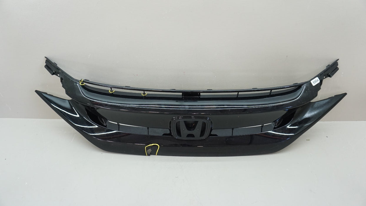 2016-2018 HONDA CIVIC FRONT UPPER BUMPER GRILLE COVER OEM 71120-TGG