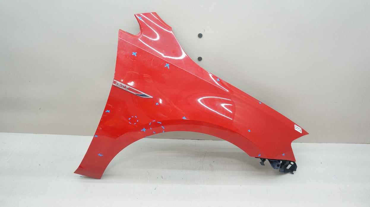 2015-2017 VOLKSWAGEN GOLF FRONT RIGHT RED FENDER OEM 2072375