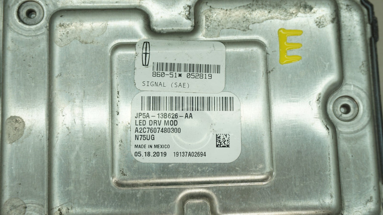 2019-2021 LINCOLN NAUTILUS HEADLIGHT LED BALLAST MODULE OEM JP5A-13B626-AA