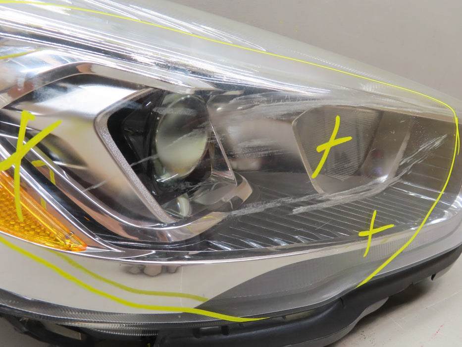 2017-2019 FORD ESCAPE RIGHT PASSENGER HEADLIGHT LAMP HALOGEN OEM GJ54-13W029-BF
