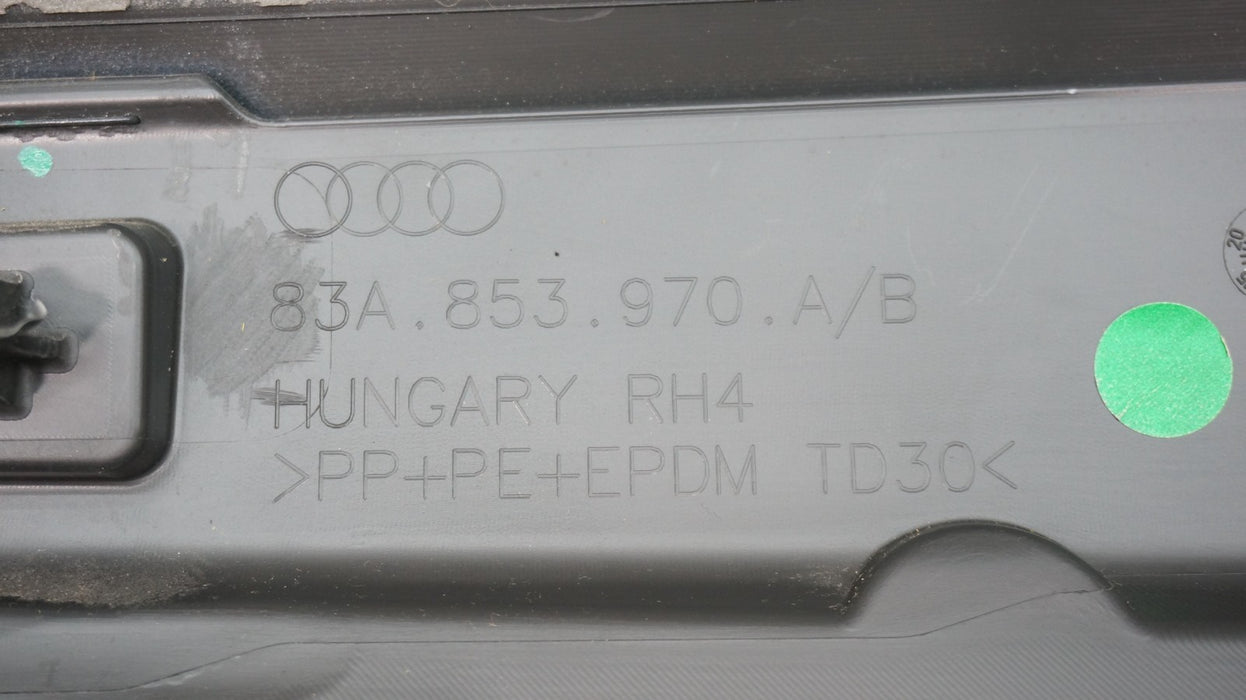 2019-2022 AUDI Q3 REAR RIGHT DOOR TRIM MOLDING PANEL OEM 83A853970A