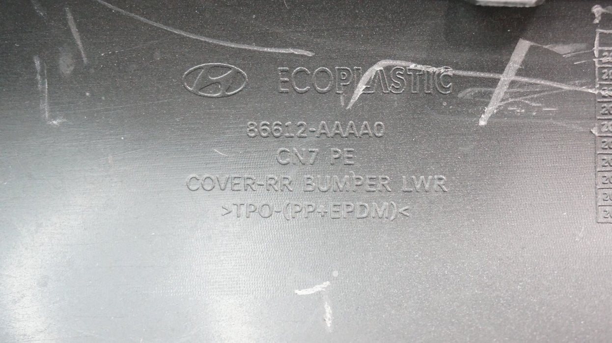 2024-2025 HYUNDAI ELANTRA REAR LOWER BUMPER VALANCE PANEL OEM 86612-AAAA0