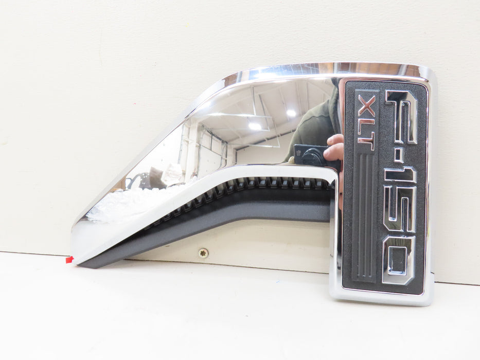 2021-2023 FORD F150 F-150 XLT LEFT DRIVER FENDER VENT NAMEPLATE OEM