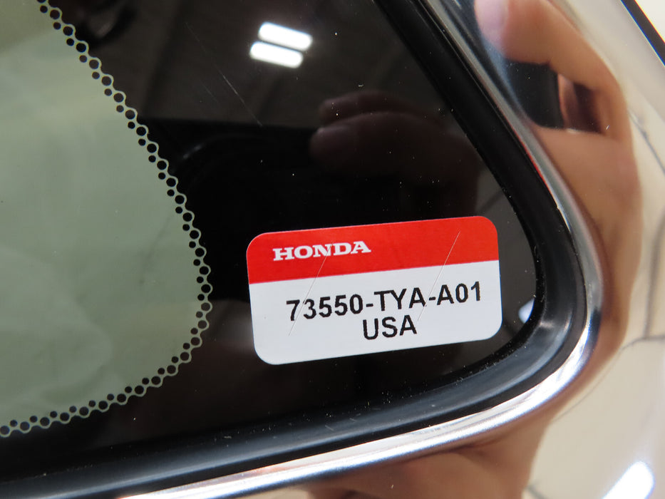 2022-2024 ACURA MDX REAR LEFT DRIVER SIDE QUARTER WINDOW GLASS OEM 73550-TYA-A01
