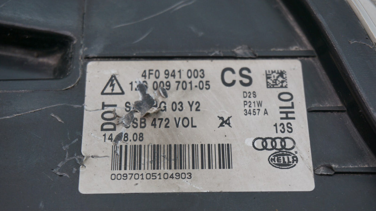 2005-2008 AUDI A6 FRONT LEFT DRIVER SIDE XENON HEADLIGHT OEM