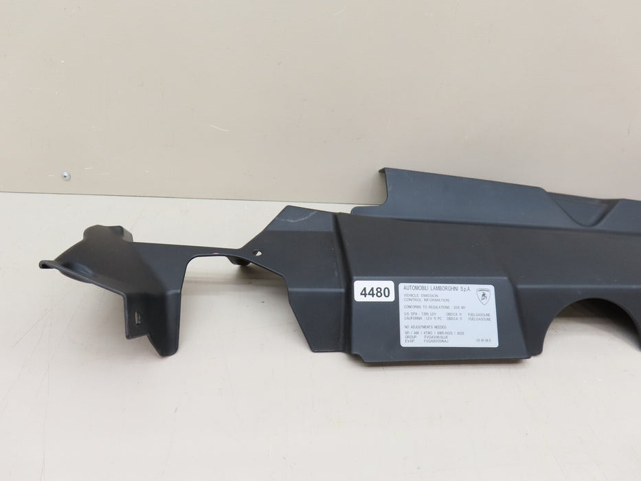 LAMBORGHINI AVENTADOR LP700 RIGHT ENGINE BAY REINFORCEMENT COVER OEM 475103724