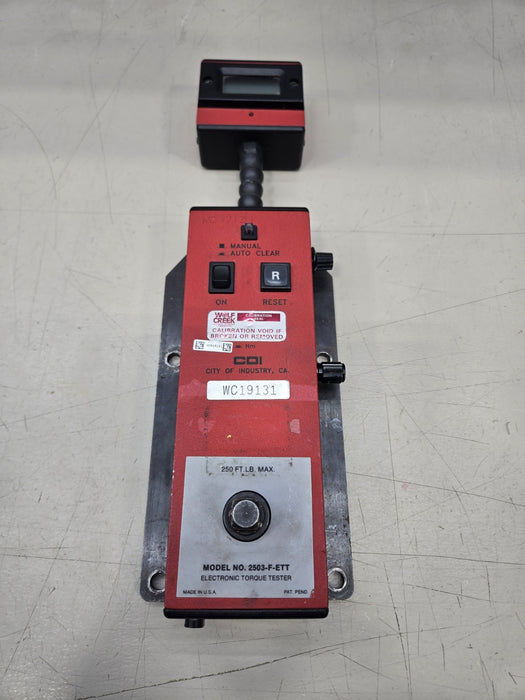 CDI TORQUE PRODUCTS 2503-F-ETT ELECTRONIC TORQUE TESTER 1/2" Drive