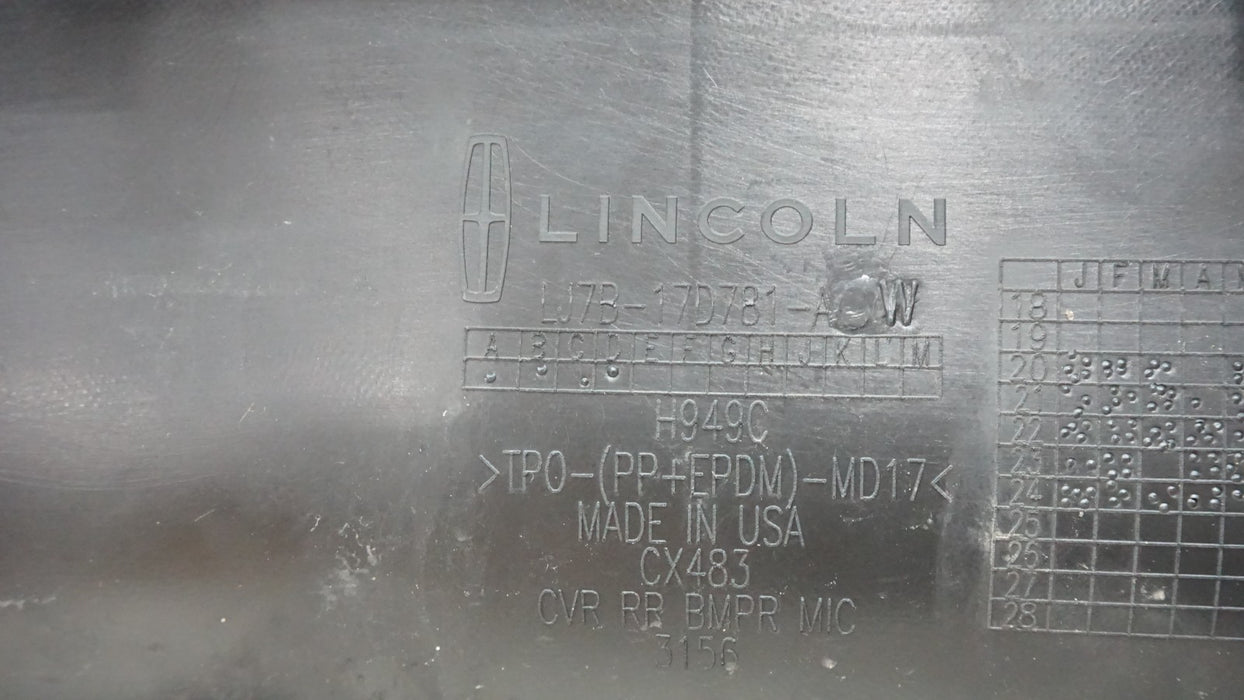 2020-2023 LINCOLN CORSAIR REAR LOWER BUMPER COVER VALANCE LJ7B-17D781-AW OEM