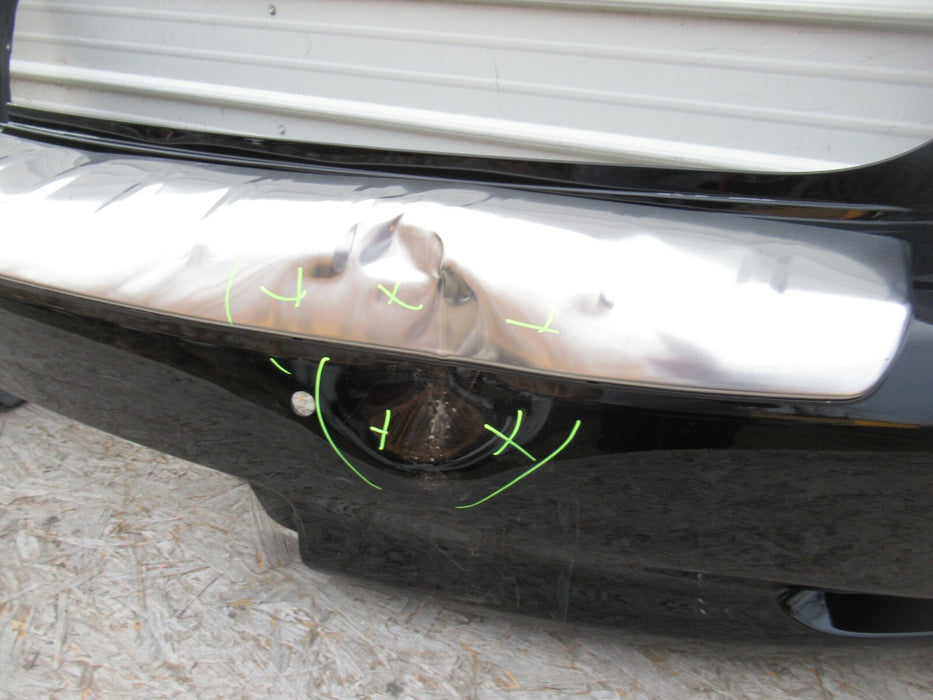 2011-2013 INFINITY QX56 REAR BUMPER COVER PANEL W/ PARKING SENSOR HOLES OEM