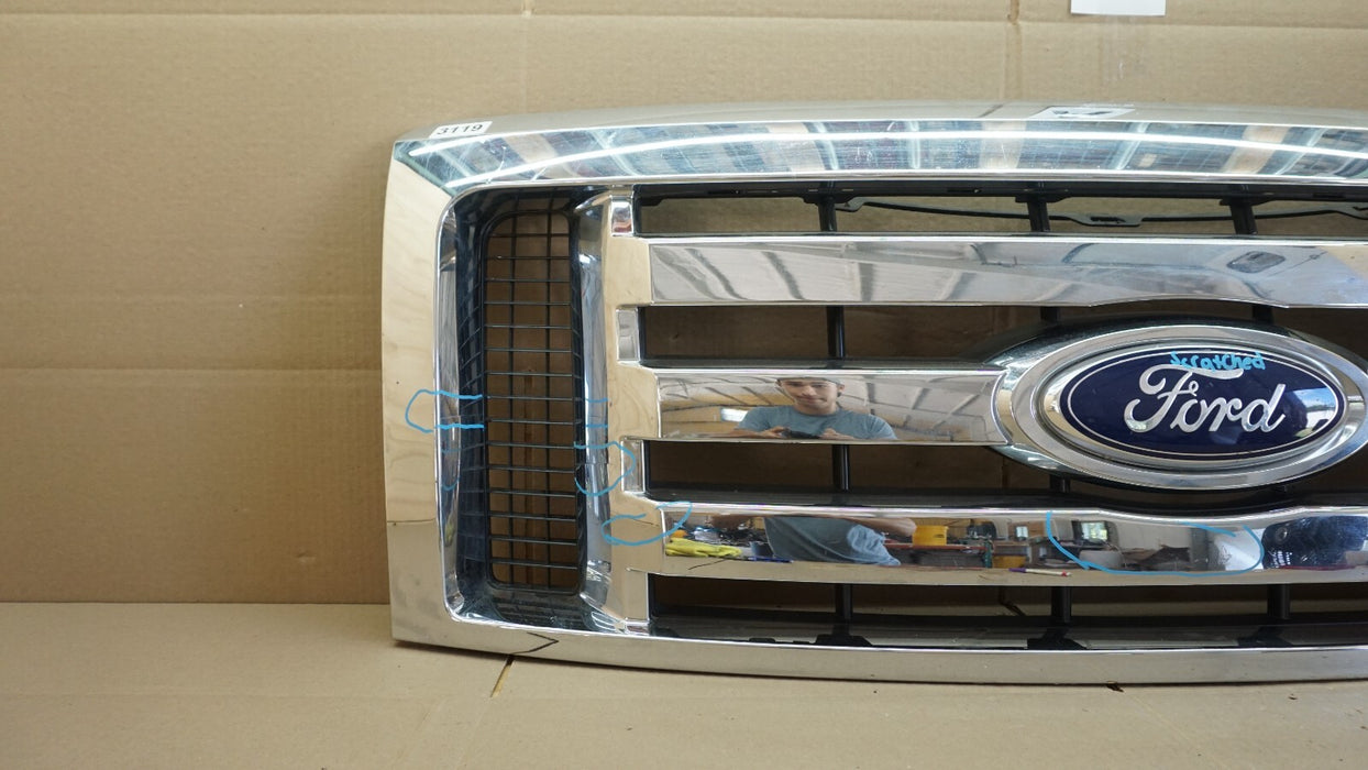 2010-2012 FORD F-150 F150 FRONT BUMPER UPPER RADIATOR GRILLE GRILL CHROME OEM