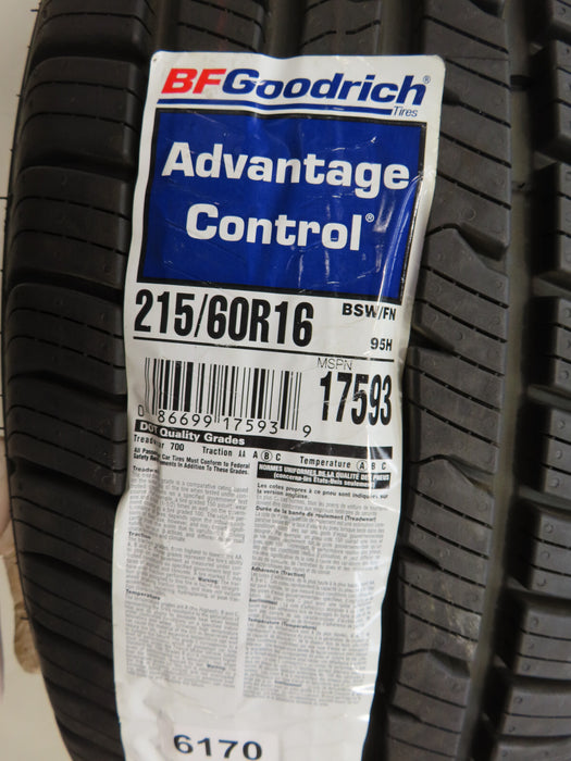 BF GOODRICH ADVANTAGE CONTROL TIRE 215/60R16