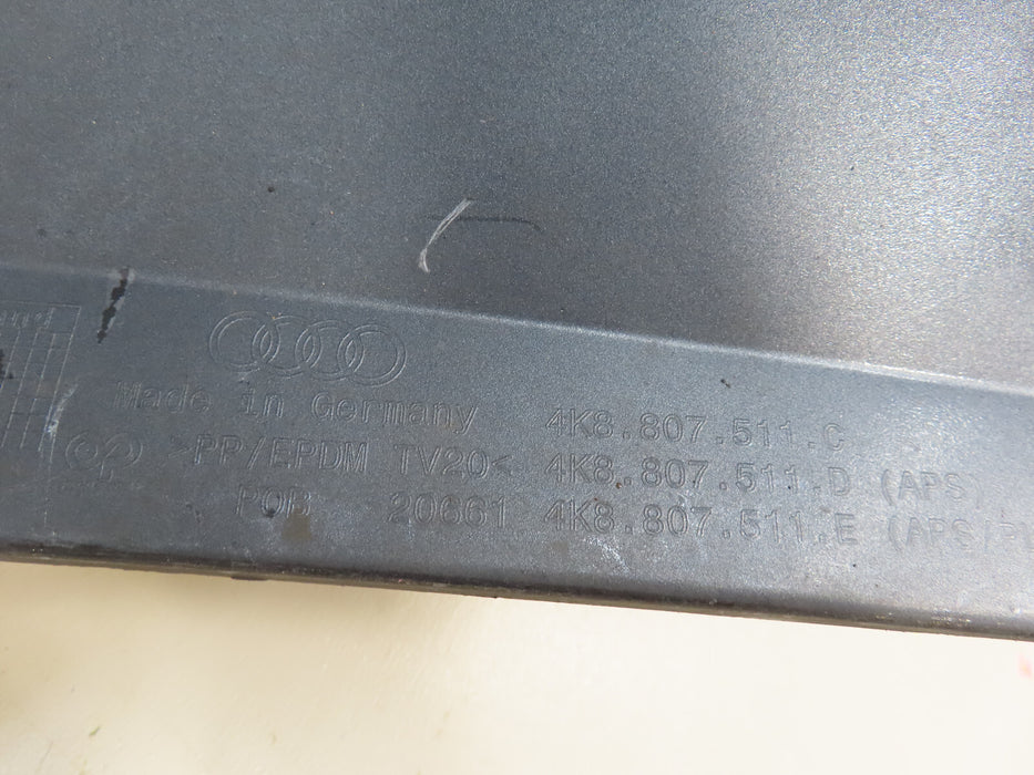 2019-2021 AUDI A7 SPORTBACK S-LINE REAR BUMPER COVER OEM 4K8807511C