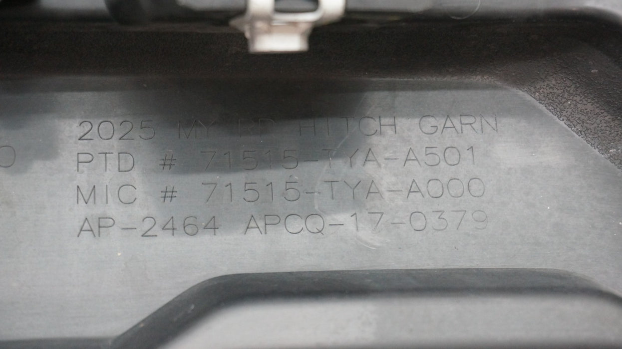 2022-2024 ACURA MDX REAR BUMPER HITCH GARNISH 71515-TYA-A000 OEM