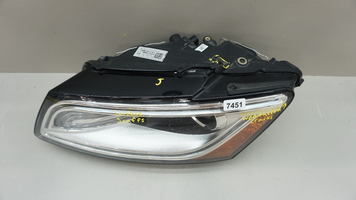 2013-2017 AUDI Q5 FRONT LEFT DRIVERS SIDE HEADLIGHT OEM XENON HID