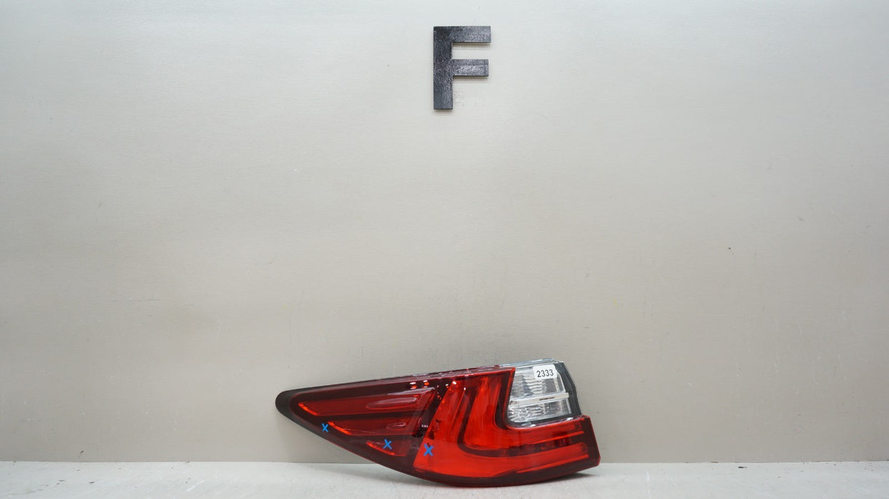 2016-2018 LEXUS ES350 ES300H REAR LEFT DRIVERS SIDE TAIL LIGHT OEM