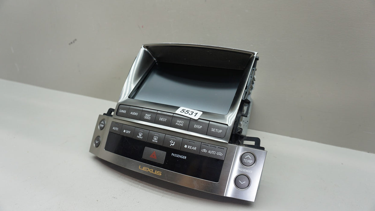 2010 LEXUS LX570 NAVIGATION RADIO DISPLAY CLIMATE CONTROL SWITCH OEM 86431-60232