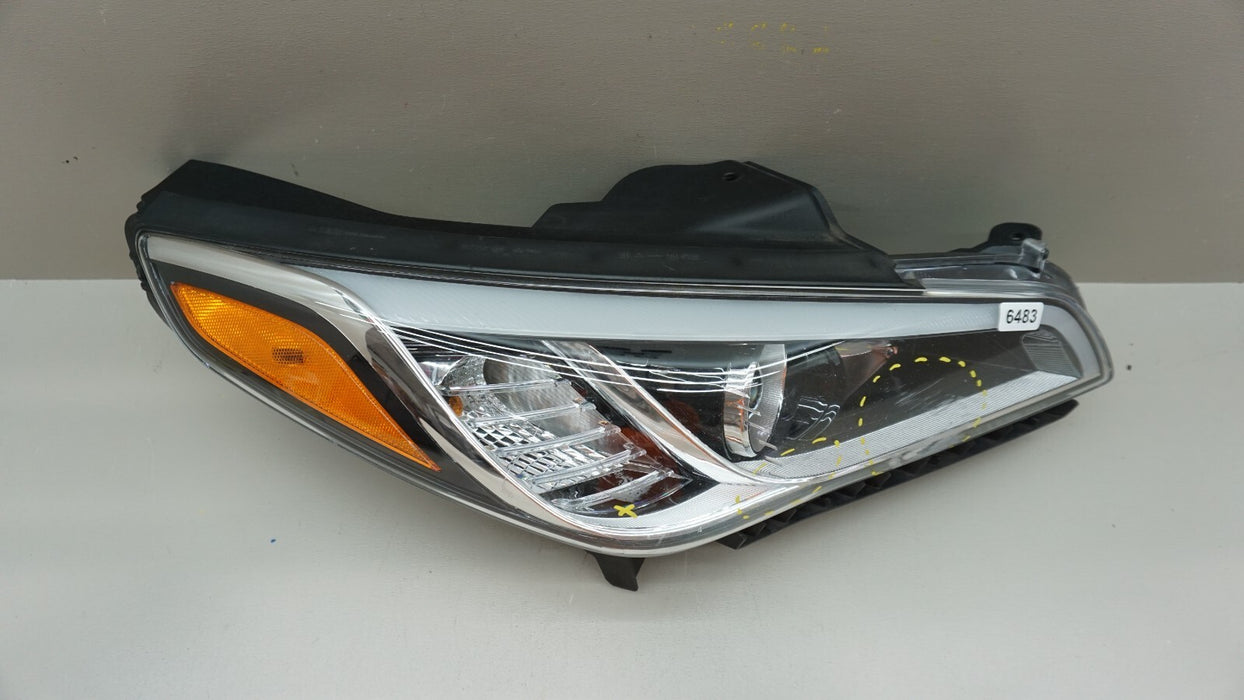 2015-2017 HYUNDAI SONATA FRONT RH RIGHT PASSENGER SIDE HALOGEN HEADLIGHT OEM