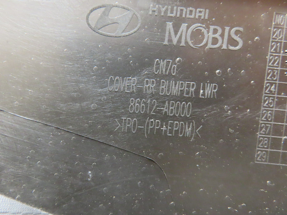 2021-2023 HYUNDAI ELANTRA SE SEL HYBRID REAR LOWER BUMPER COVER OEM 86612-AB000