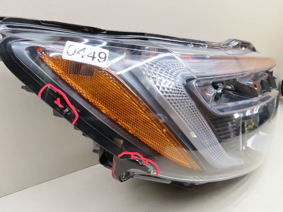 2016 2017 2018 HONDA PILOT RIGHT PASSENGER HALOGEN HEADLIGHT OEM LED