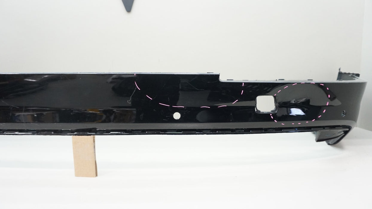 2017-2019 AUDI Q7 REAR LOWER BUMPER COVER W/ PARKING SENSOR HOLES 4M0807527B OEM