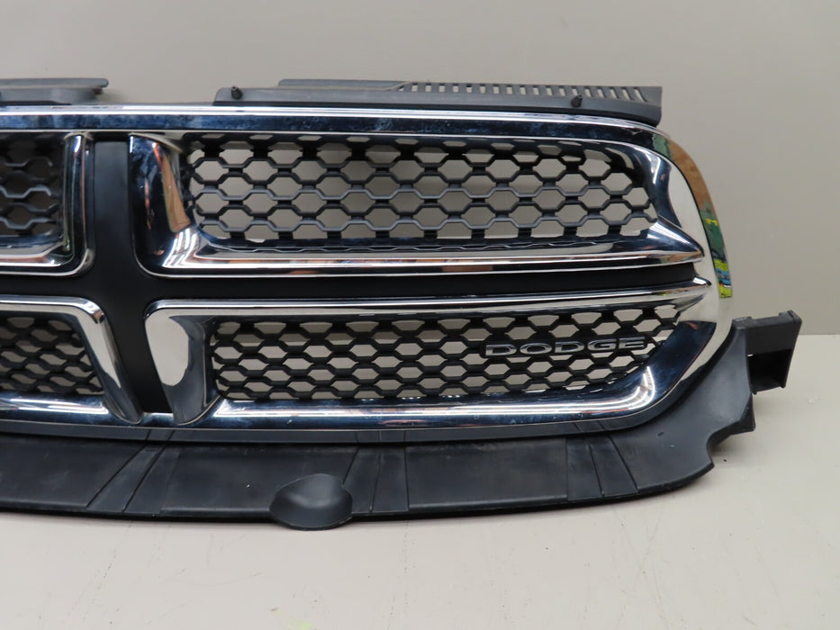 2011-2013 DODGE DURANGO FRONT BUMPER GRILLE GRILL CHROME/BLACK 55079364AF OEM