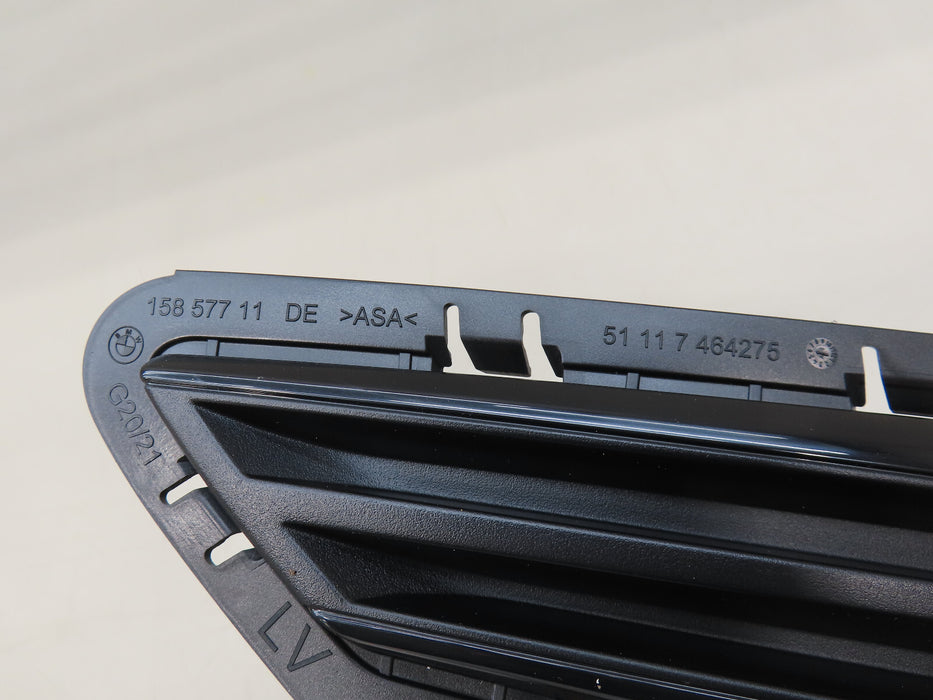 2018-2022 BMW 3 SERIES FRONT LEFT DRIVER SIDE BUMPER GRILL GRILLE COVER OEM
