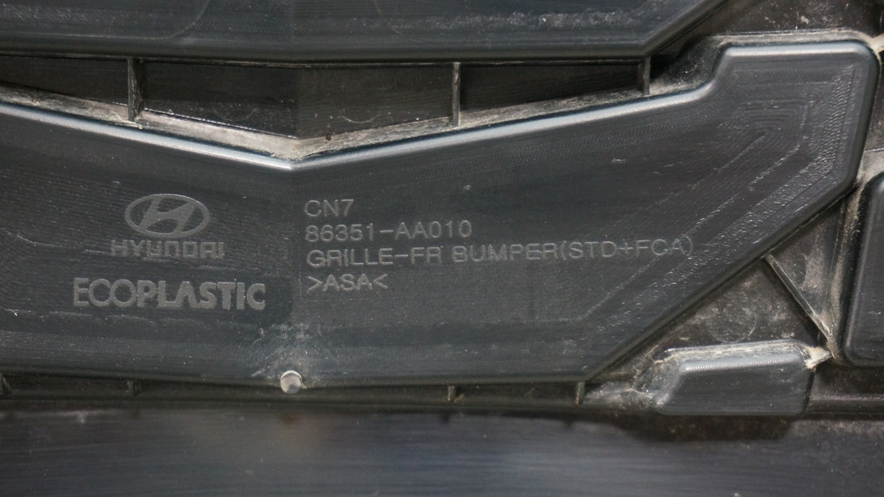 2021-2023 HYUNDAI ELANTRA FRONT BUMPER RADIATOR GRILLE OEM 86351-AA010