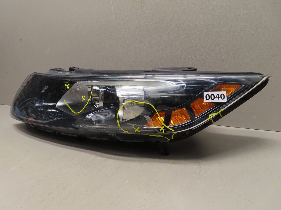 2012 2013 KIA OPTIMA FRONT LEFT DRIVER SIDE HEADLIGHT HALOGEN OEM 92101-4CXXX