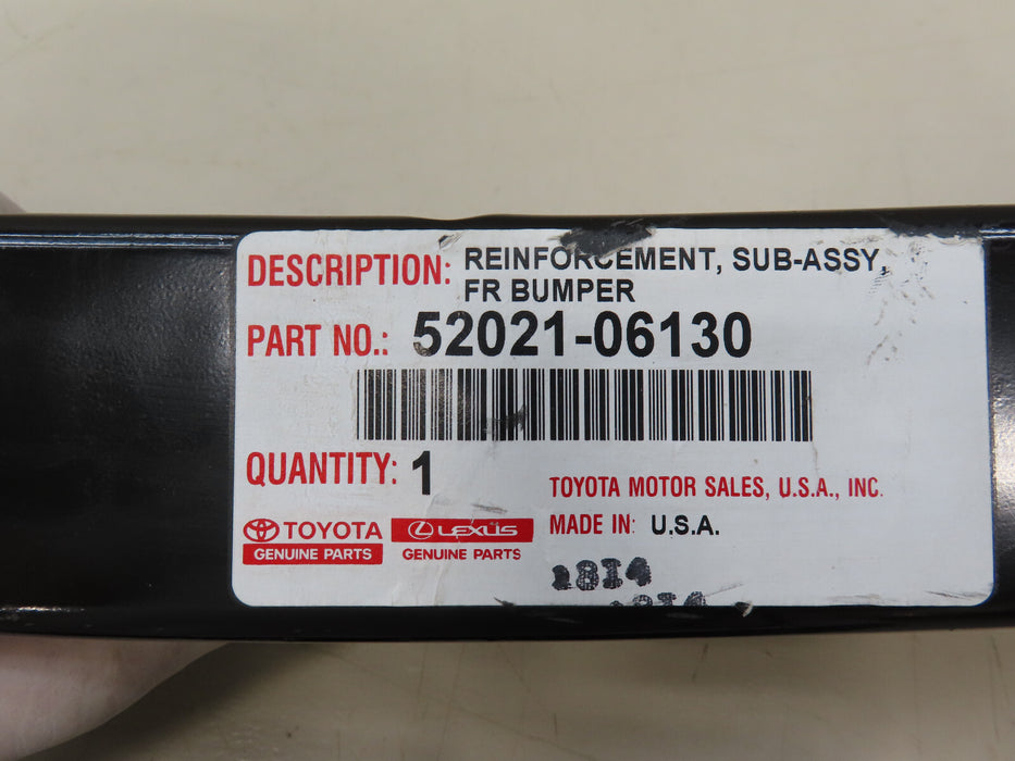 2015-2017 TOYOTA CAMRY FRONT BUMPER REINFORCEMENT BAR OEM 52021-06130