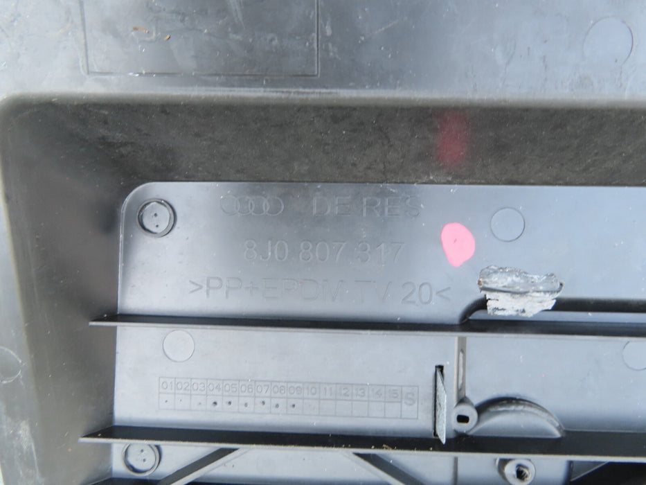 2008-2010 AUDI TT QUATTRO 2DR COUPE REAR BUMPER COVER PANEL OEM 8J0807317