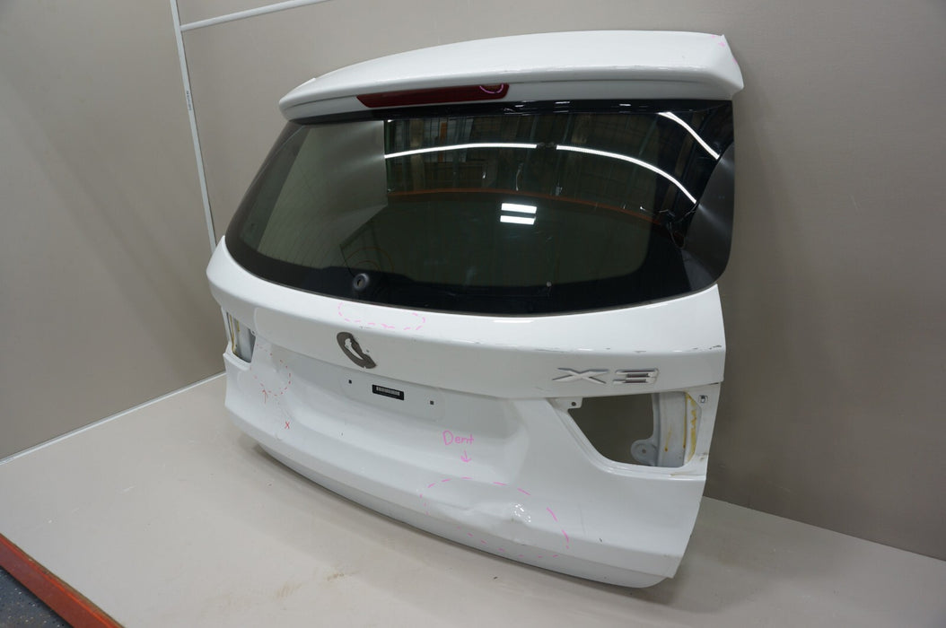 2011-2017 BMW X3 REAR TRUNK HATCH LID W/ GLASS OEM