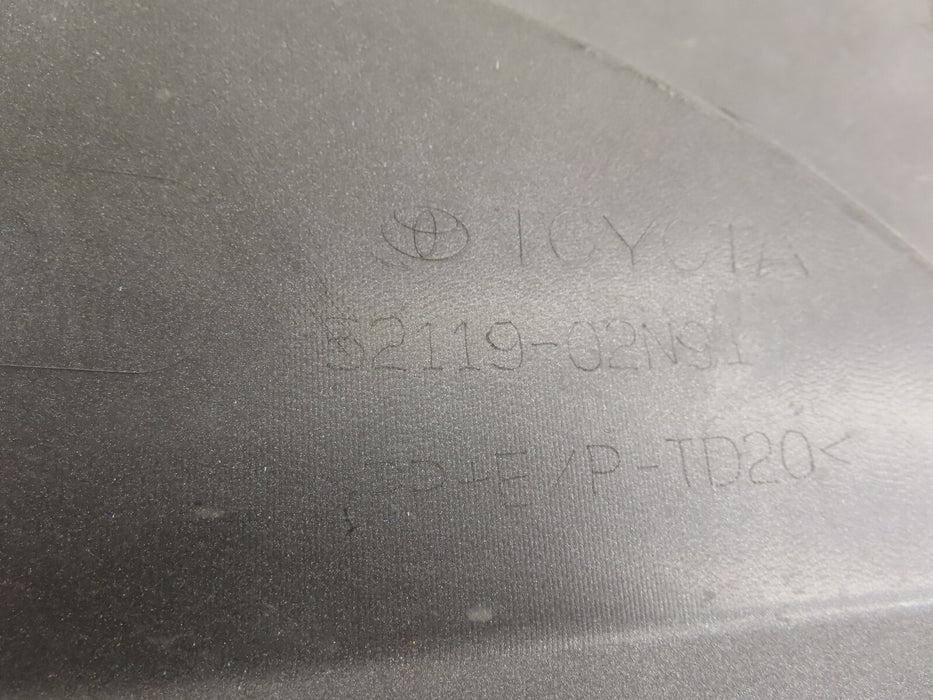 2020 2021 2022 TOYOTA COROLLA FRONT BUMPER COVER OEM 52119-02N91