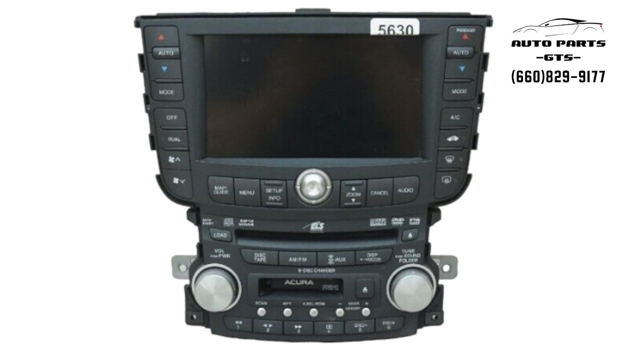 2007-2008 ACURA TL AM FM RADIO PLAYER NAVIGATION CLIMATE SCREEN OEM 39050-SEP-A3