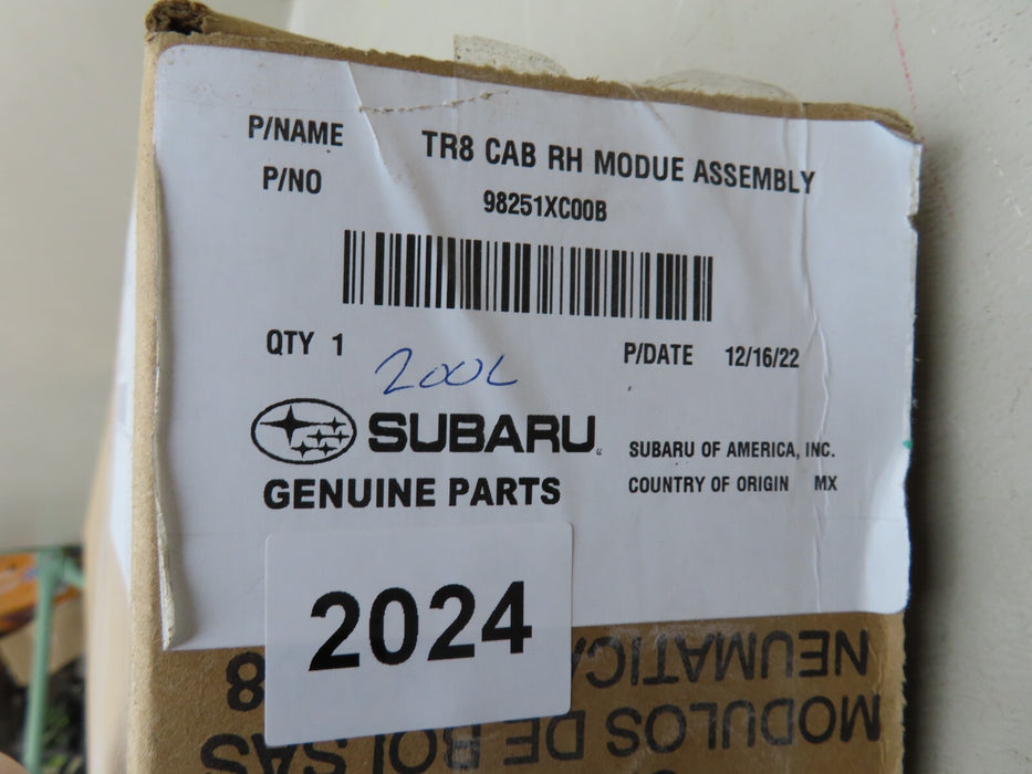 2019-2022 SUBARU ASCENT RIGHT UPPER OVERHEAD ROOF CURTAIN BAG OEM 98251XC00B