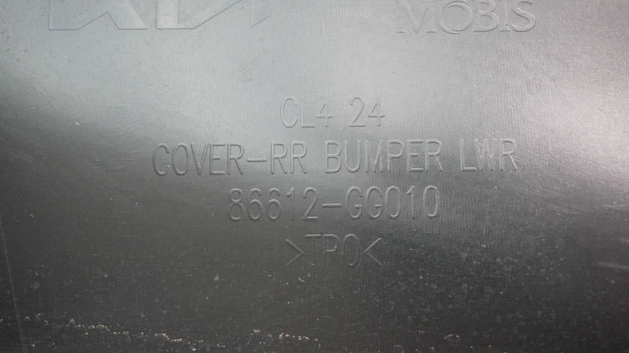 2025-2026 KIA K4 REAR LOWER BUMPER VALANCE COVER 86612-GG010 OEM