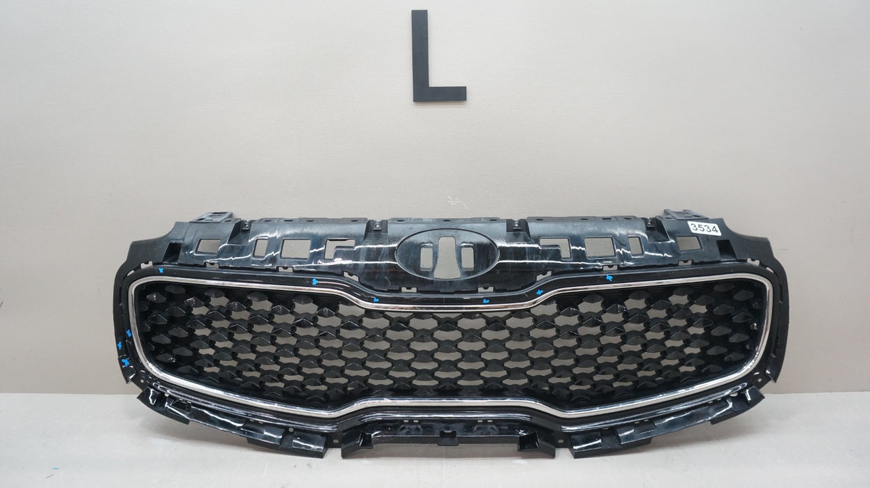 2017-2019 KIA SPORTAGE FRONT BUMPER UPPER RADIATOR GRILL GRILLE OEM 86352-D9010