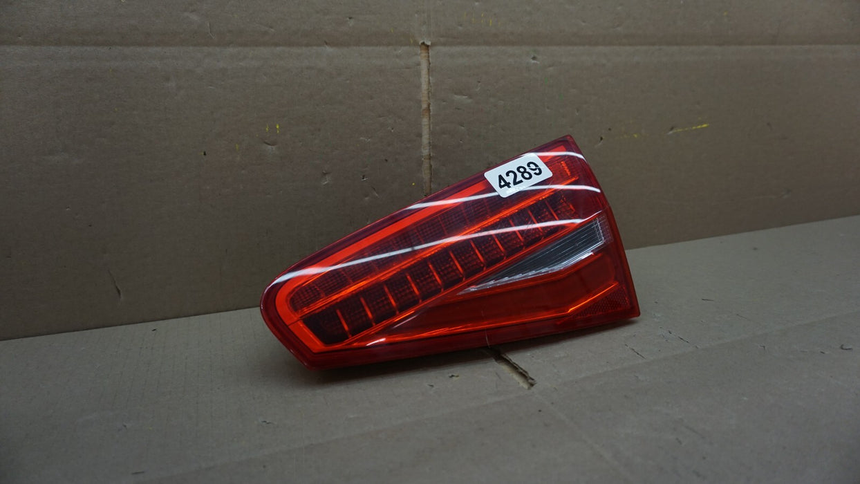 2013-2016 AUDI A4 S4 REAR RIGHT PASSENGERS SIDE TRUNK INNER LED TAIL LIGHT OEM