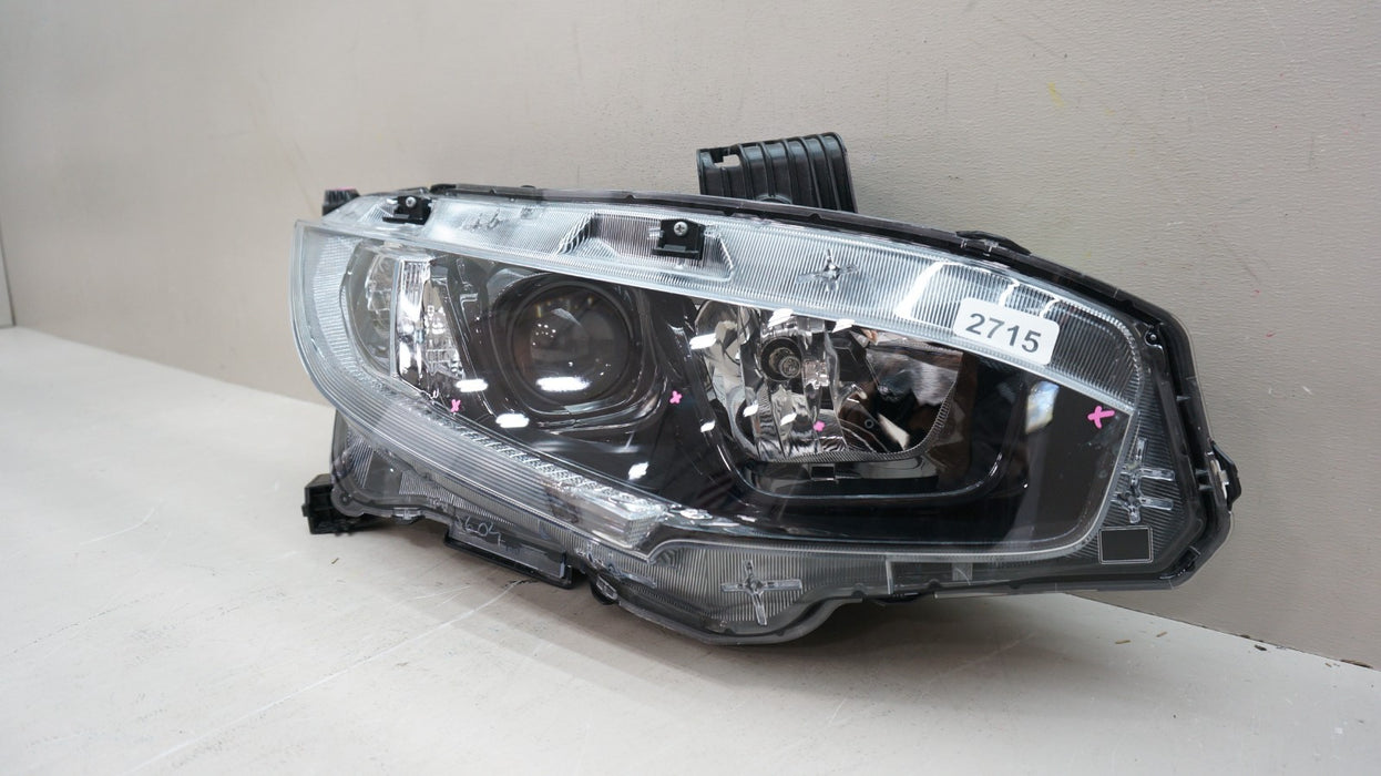 2016-2021 HONDA CIVIC FRONT RIGHT PASSENGER SIDE HALOGEN HEADLIGHT OEM