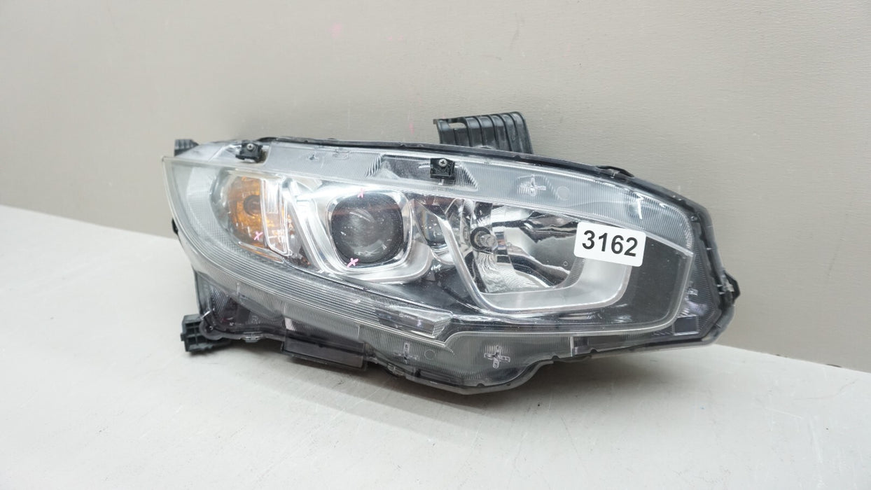 2016-2019 HONDA CIVIC FRONT RH RIGHT PASSENGER SIDE HALOGEN HEADLIGHT OEM